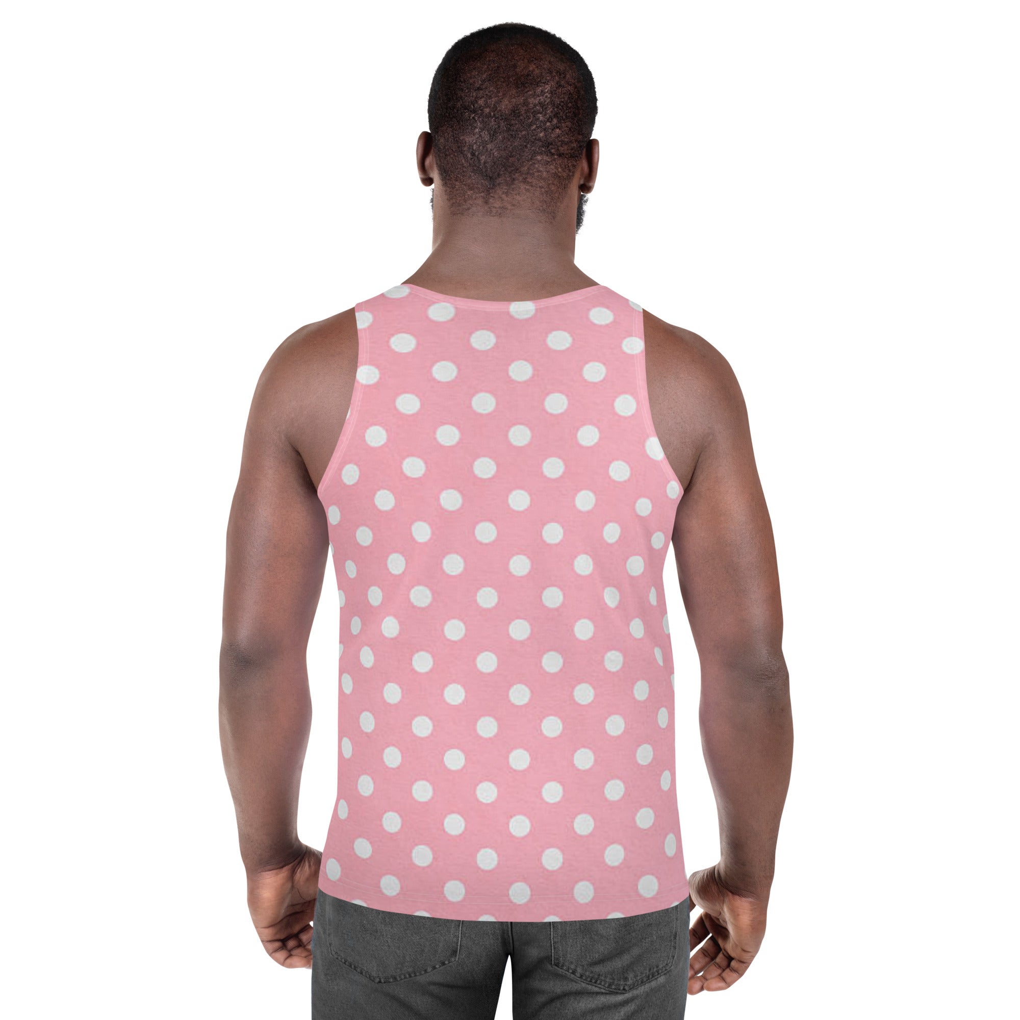 Zilla Dots Pink Unisex Tank Top