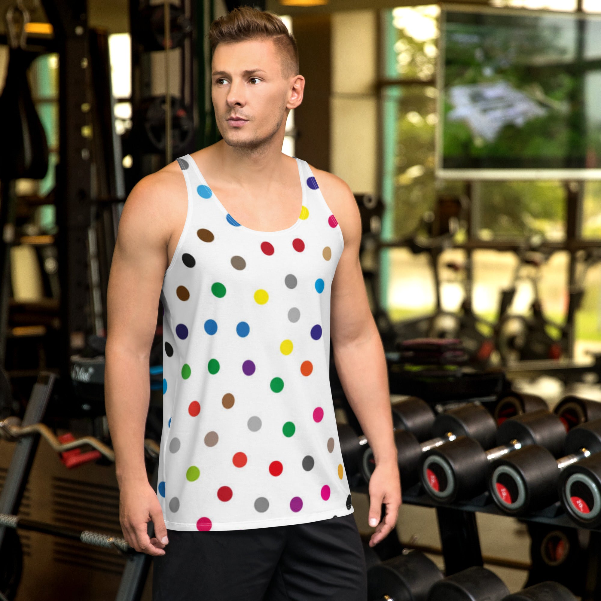 Zilla Dots Party City Unisex Tank Top