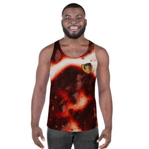 Abstract Lava Unisex Tank Top
