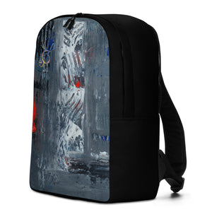 Abstract Silver Temple Minimalist Backpack