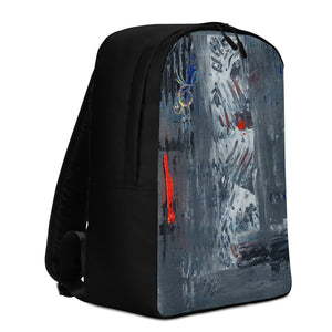 Abstract Silver Temple Minimalist Backpack