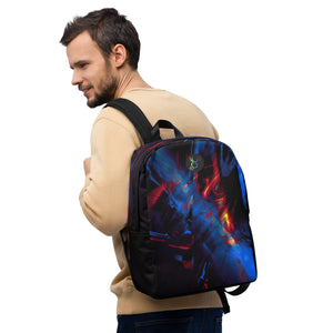 Abstract Royal Flame Minimalist Backpack