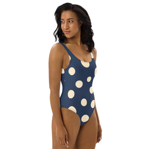 Zilla Dots Blue Moo One-Piece Swimsuit