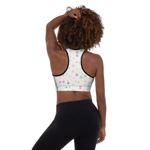 Zilla Dots Birthday Cake Padded Sports Bra