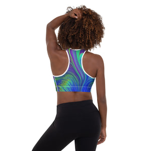 Abstract Safari Padded Sports Bra