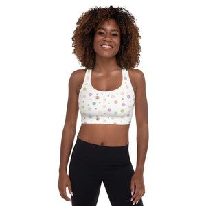 Zilla Dots Birthday Cake Padded Sports Bra