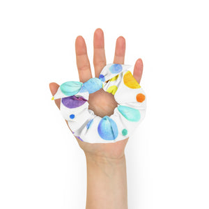 Zilla Dots Rain Bubbles Scrunchie