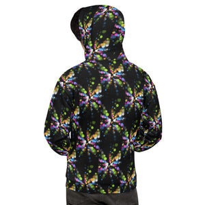 SurfZilla Zilla Dots Black Bubbles Unisex Hoodie