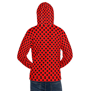 SurfZilla Zilla Dots Crimson Unisex Hoodie