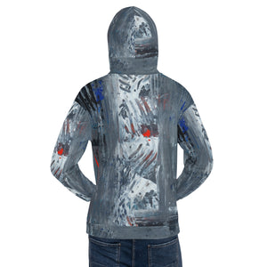 Abstract Silver Temple Unisex Hoodie