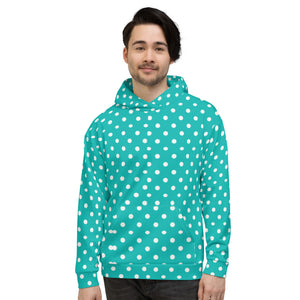 Zilla Dots Aqua Unisex Hoodie