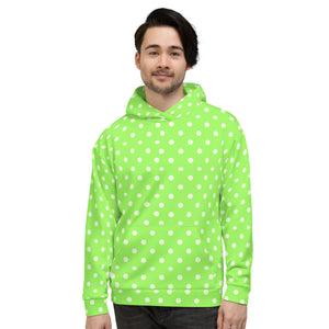 Zilla Dots Key Lime Unisex Hoodie