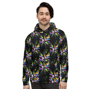 SurfZilla Zilla Dots Black Bubbles Unisex Hoodie