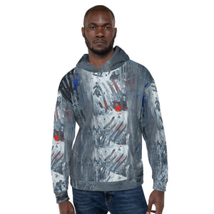 Abstract Silver Temple Unisex Hoodie