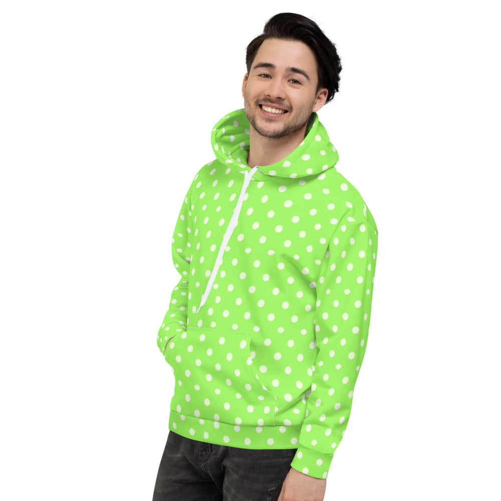 Zilla Dots Key Lime Unisex Hoodie