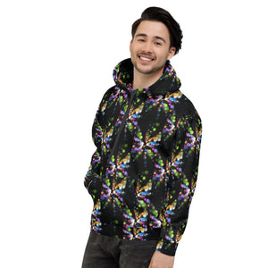 SurfZilla Zilla Dots Black Bubbles Unisex Hoodie