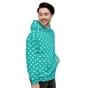 Zilla Dots Aqua Unisex Hoodie