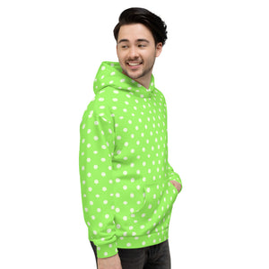 Zilla Dots Key Lime Unisex Hoodie