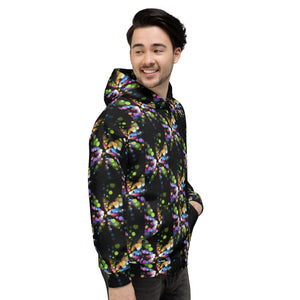 SurfZilla Zilla Dots Black Bubbles Unisex Hoodie