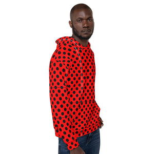 SurfZilla Zilla Dots Crimson Unisex Hoodie