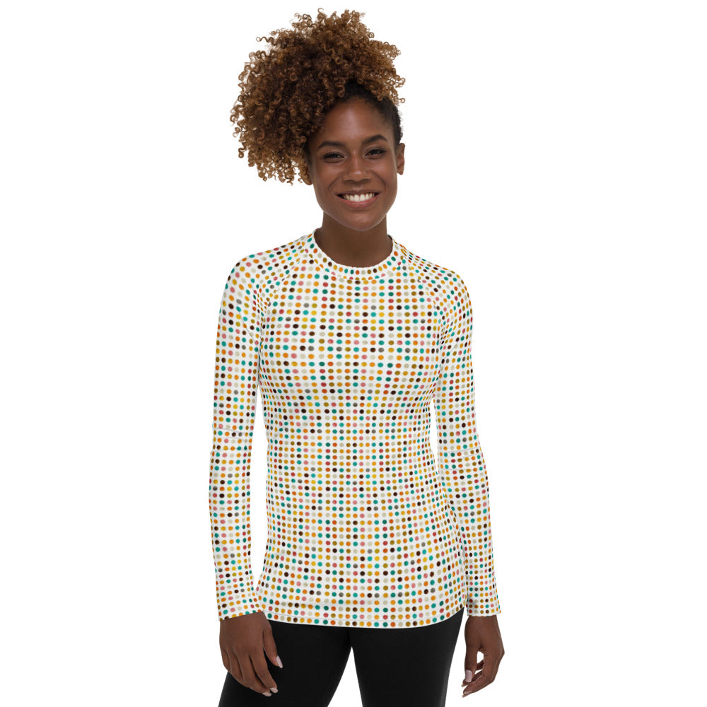 Zilla Dots Treasure Women's Rash Guard