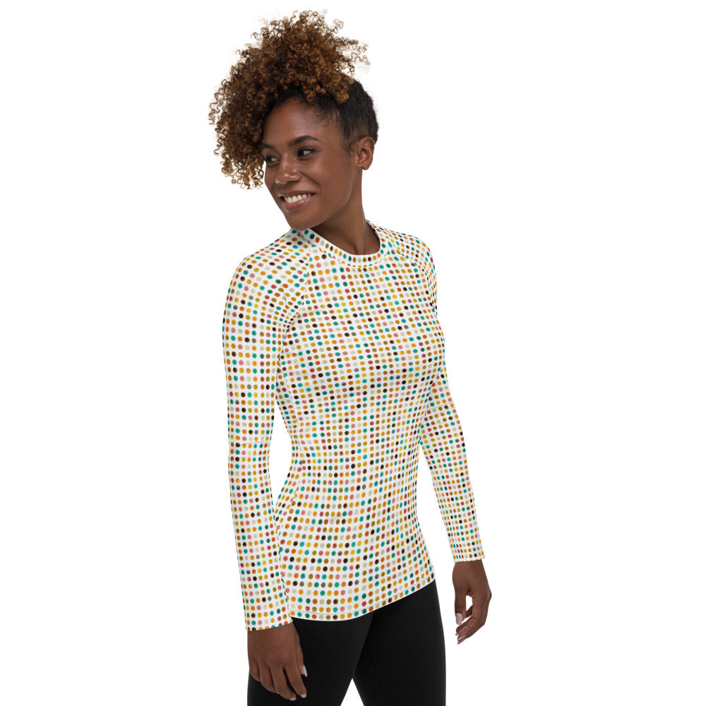 Zilla Dots Treasure Women's Rash Guard