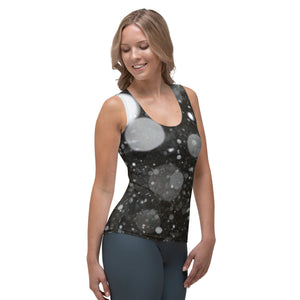 Zilla Dots Black Snow Sublimation Cut & Sew Tank Top