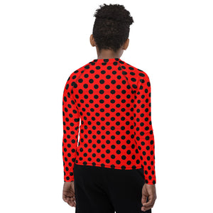 Zilla Dotz Crimson Youth Rash Guard