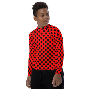 Zilla Dotz Crimson Youth Rash Guard