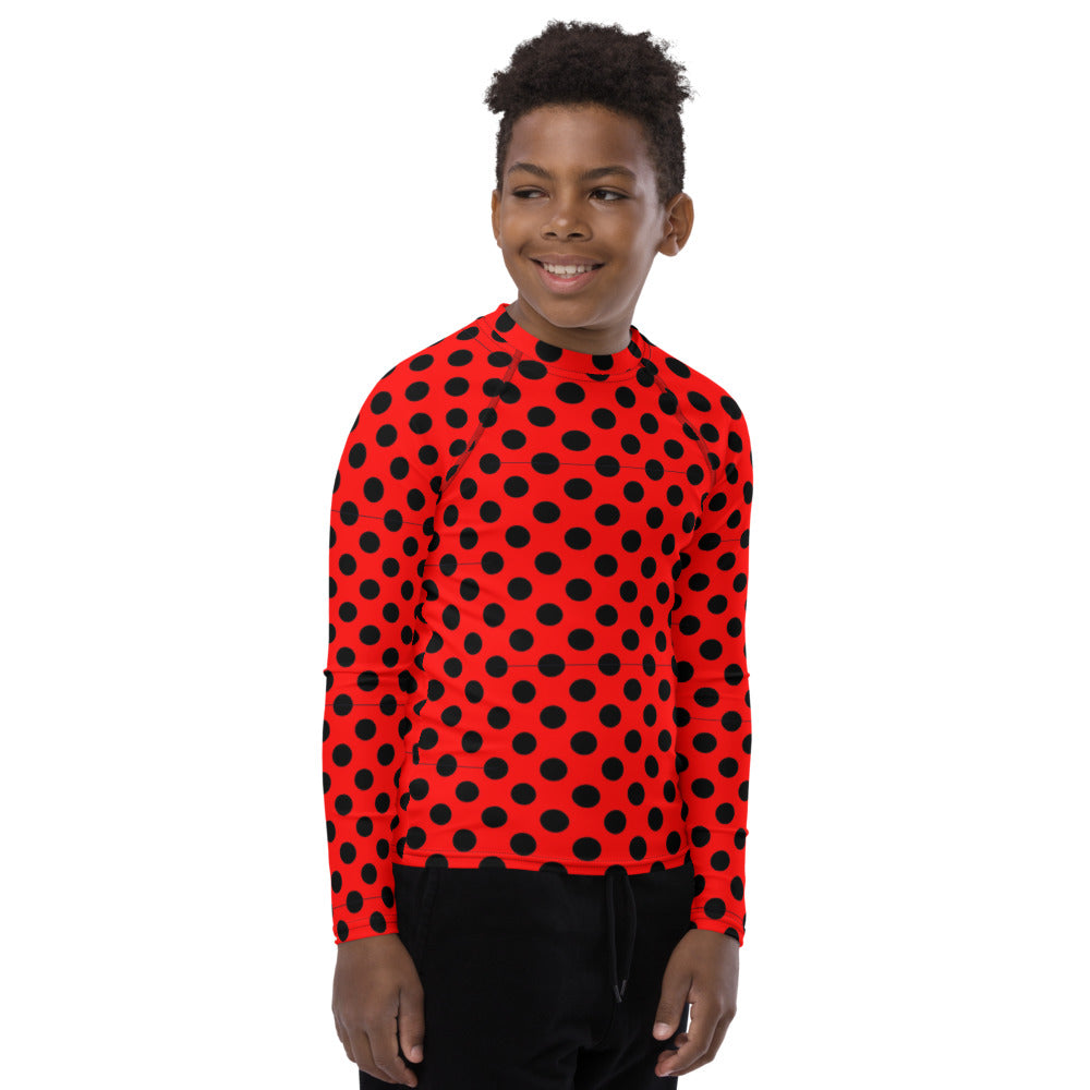 Zilla Dotz Crimson Youth Rash Guard
