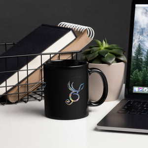 Hologram Black Glossy Mug