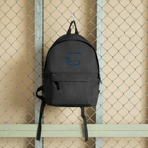 HF Musical Whales Embroidered Backpack