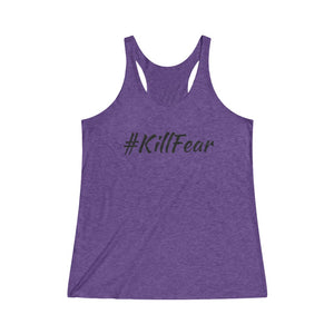 Women's #KillFear Tri-Blend Racerback Tank
