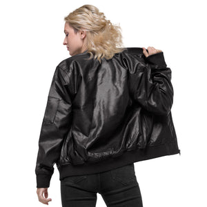 Princess Lauren Leather Bomber Jacket