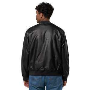 SurfZilla Leather Bomber Jacket