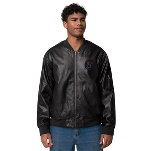 SurfZilla Leather Bomber Jacket
