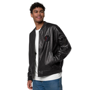 SurfZilla Leather Bomber Jacket