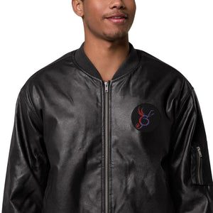 SurfZilla Leather Bomber Jacket