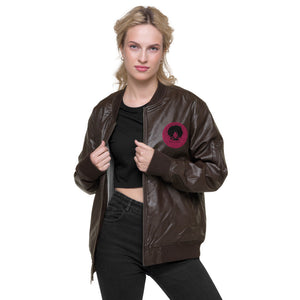 Princess Lauren Leather Bomber Jacket