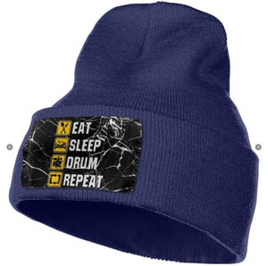 Eat Sleep Drum Repeat Beanies