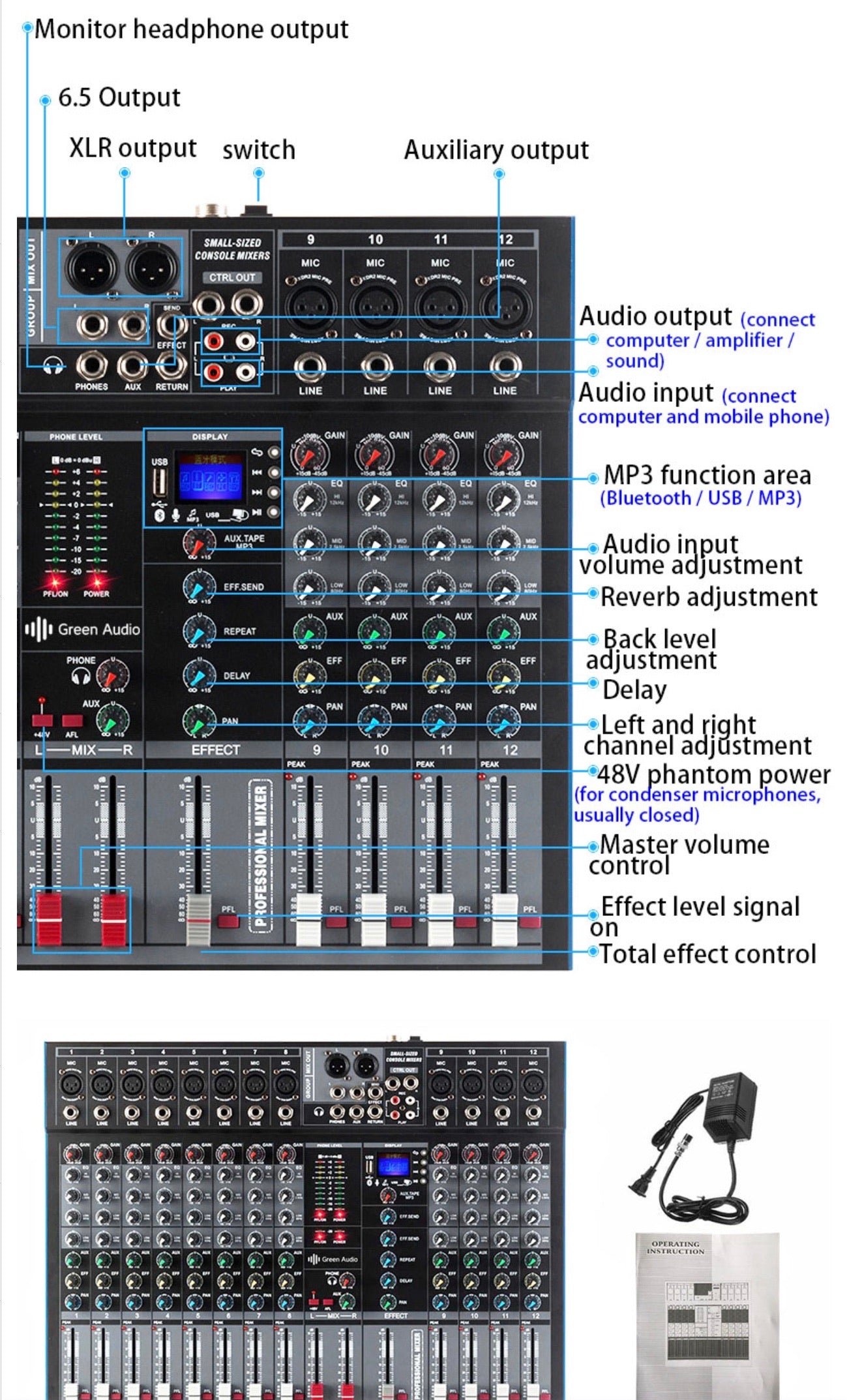 SurfZilla Monster Streamline  Mixer 12 Channel + Drum Recording 101