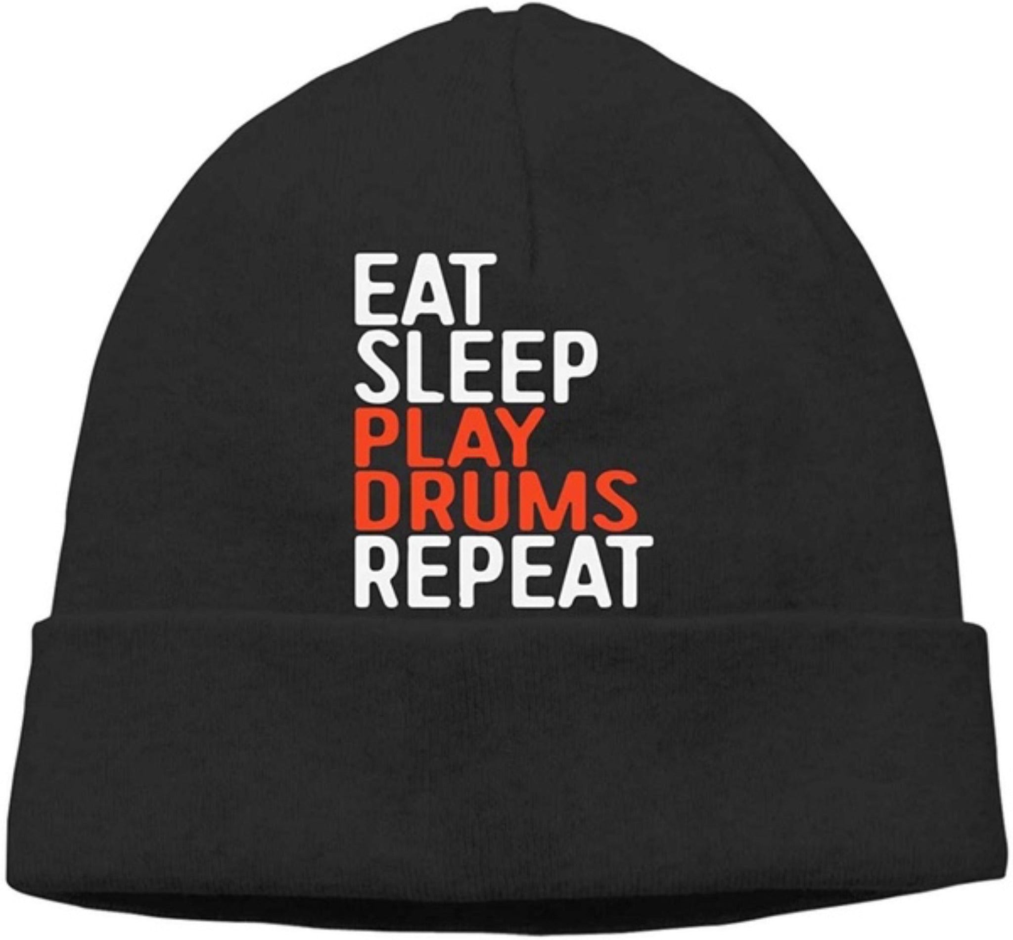 Eat Sleep Drum Repeat Beanies