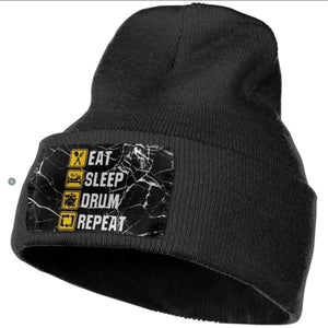 Eat Sleep Drum Repeat Beanies