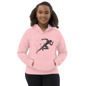 Cyborg Runner Unisex Kids Hoodie