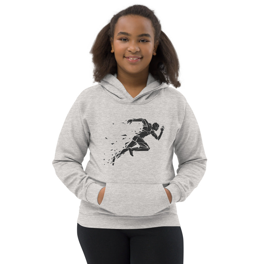 Cyborg Runner Unisex Kids Hoodie