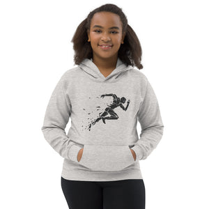 Cyborg Runner Unisex Kids Hoodie
