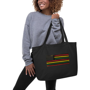 Juneteenth Large organic tote bag