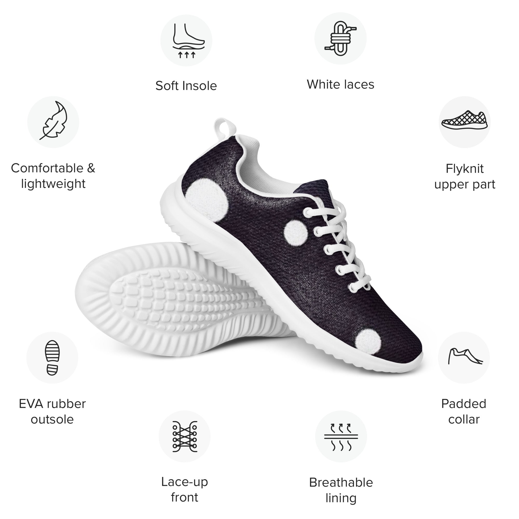 Zilla Dotz Black Active Men’s athletic shoes