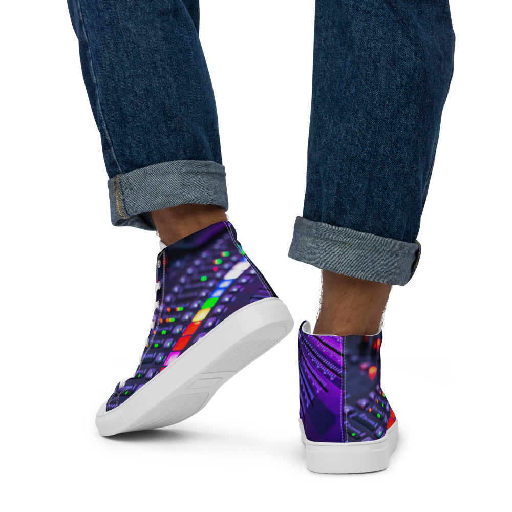 Wax Masters Men’s high top canvas shoes