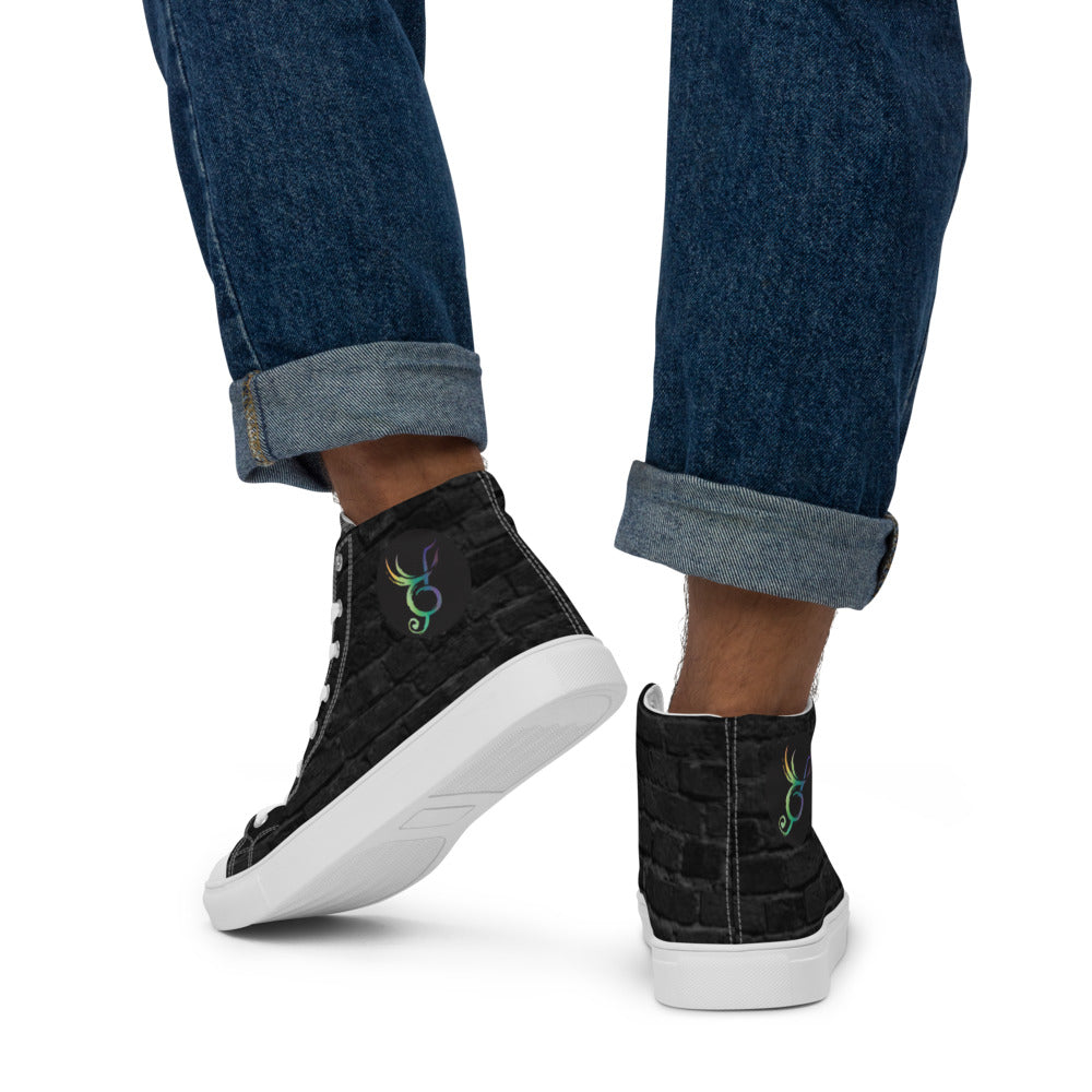 SurfZilla Midnighter Men’s high top canvas shoes